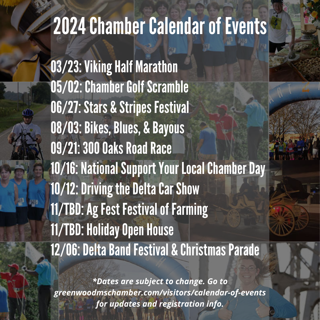 Calendar of Events Greenwood, MS Chamber of Commerce